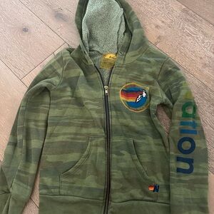 Aviator Nation Kids Olive Camo Hoodie